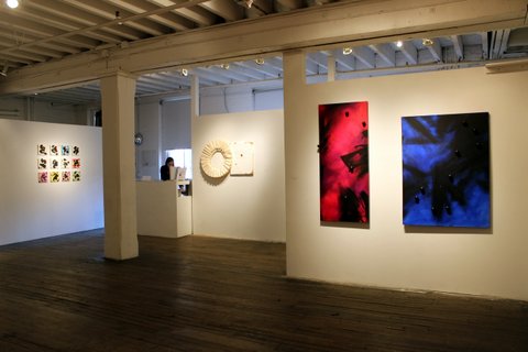 Right wall: "Lulu in the Sky" (left) and "Leo's Shovel" (right) 